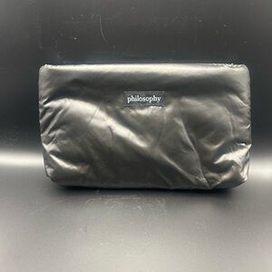 Philosophy Black Puffer Makeup Travel Bag NWOT